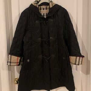 Burberry black coat (Large)